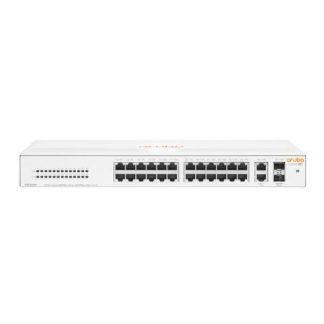 SWITCH ARUBA GIGABIT ETHERNET INSTANT ON 1430 26G 26 PUERTOS 10-100-1000MBPS + 2 PUERTOS SFP 56 GBIT-S 16.384 ENTRADAS - NO ADMINISTRABLE