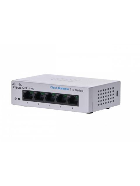 SWITCH CISCO GIGABIT ETHERNET BUSINESS 110 5 PUERTOS 10-100-1000MBPS 10 GBIT-S 2000 ENTRADAS - NO ADMINISTRABLE