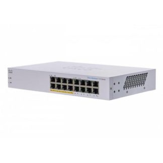 SWITCH CISCO GIGABIT ETHERNET BUSINESS CBS110 16 PUERTOS 10-100-1000MBPS (8X POE) 32 GBIT-S 8000 ENTRADAS - NO ADMINISTRABLE