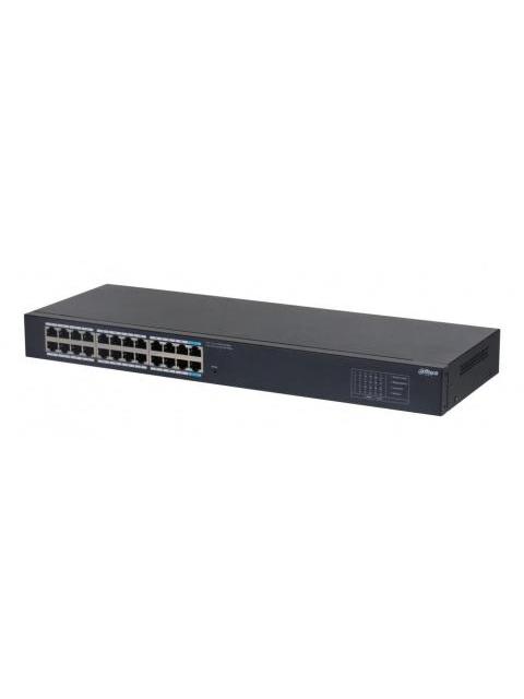 SWITCH DAHUA GIGABIT ETHERNET DH-SG1024 24 PUERTOS 10-100-1000 48 GBIT-S 8000 ENTRADAS - NO ADMINISTRABLE