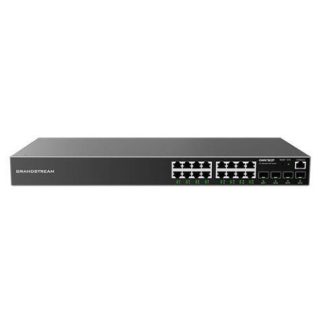 SWITCH GIGABIT ETHERNET ADMINISTRABLE DE 16 PUERTOS POEC + 4 PUERTOS SFP UPLINK HASTA 240W DE SALIDA COMPATIBLE CON GWN CLOUD.