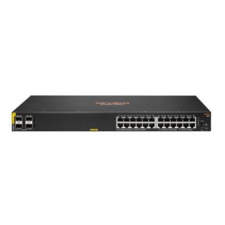 SWITCH HPE GIGABIT ETHERNET ARUBA 6100 24 PUERTOS POE 10-100-1000MBPS + 4 PUERTOS SFP+ 128 GBIT-S 8192 ENTRADAS - ADMINISTRABLE