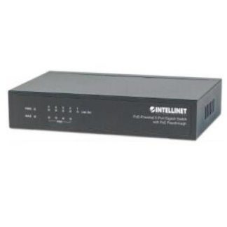 SWITCH INTELLINET FAST ETHERNET 561082 5 PUERTOS POE+ 10-100MBPS 10GBIT-S 2048 ENTRADAS - NO ADMINISTRABLE
