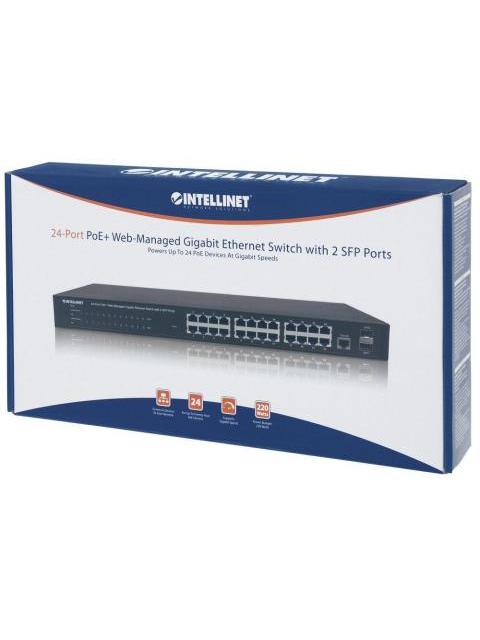 SWITCH INTELLINET GIGABIT ETHERNET 560559 24 PUERTOS 10-100-1000MBPS 52 GBIT-S 16.000 ENTRADAS - GESTIONADO - Image 6