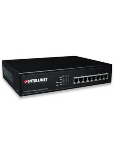 SWITCH INTELLINET GIGABIT ETHERNET 560641 8 PUERTOS POE+ 10-100-1000MBPS 16GBIT-S 4096 ENTRADAS