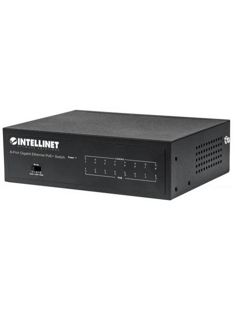 SWITCH INTELLINET GIGABIT ETHERNET 561204 8 PUERTOS 10-100-1000MBPS 16 GBIT-S 4096 ENTRADAS - NO ADMINISTRABLE
