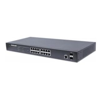 SWITCH INTELLINET GIGABIT ETHERNET 561341 16 PUERTOS POE+ 10-100-1000MBPS + 2 PUERTOS SFP 36 GBIT-S 8000 ENTRADAS - ADMINISTRABLE