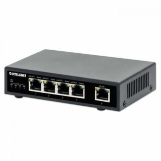 SWITCH INTELLINET GIGABIT ETHERNET 561839 5 PUERTOS POE 10-100-1000MBPS (4X POE+) 10 GBIT-S 2000 ENTRADAS - NO ADMINISTRABLE