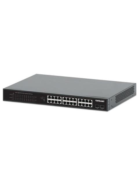 SWITCH INTELLINET GIGABIT ETHERNET 561891 24 PUERTOS 10-100-1000 MBPS + 2X SFP + PUERTOS SFP+ + PUERTOS QSFP28 + PUERTOS QSFP+ 8000 ENTRADAS - NO ADMINISTRABLE