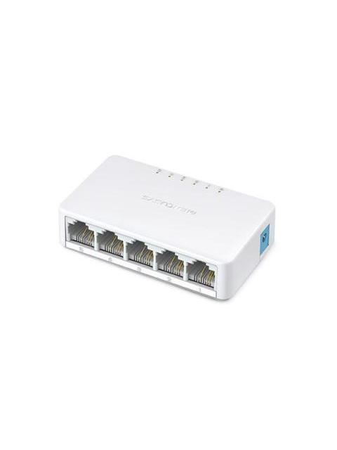 SWITCH MERCUSYS FAST ETHERNET MS105 5 PUERTOS 10-100MBPS 1GBIT-S - NO ADMINISTRABLE