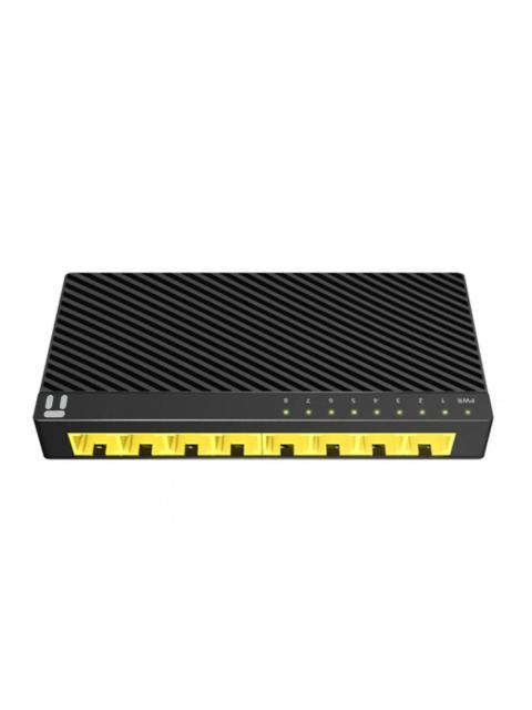 SWITCH NETIS GIGABIT ETHERNET ST3108GC 8 PUERTOS10-100-1000MBPS 16GBIT-S 4.000 ENTRADAS - NO ADMINISTRABLE