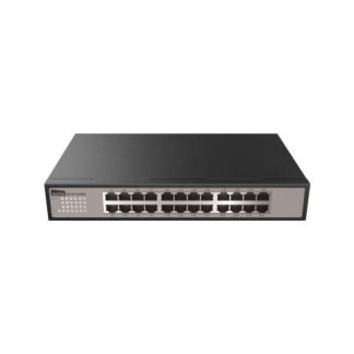 SWITCH NETIS GIGABIT ETHERNET ST3124GS 24 PUERTOS 10-100-1000MBPS 16.000 ENTRADAS - NO ADMINISTRABLE