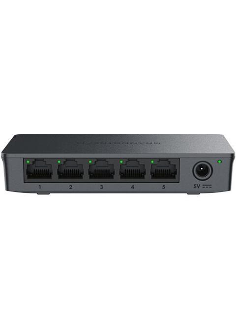 SWITCH NO ADMINISTRABLE DE 5 PUERTOS GIGABIT COMPATIBLE CON GWN CLOUD CARCASA DE PLASTICO