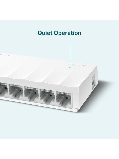 SWITCH TP-LINK FAST ETHERNET LS1008 8 PUERTOS 10-100MBPS 1.6 GBIT-S 2000 ENTRADAS - NO ADMINISTRABLE - Image 4