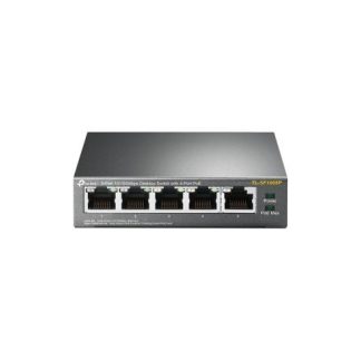 SWITCH TP-LINK FAST ETHERNET TL-SF1005P 5 PUERTOS 10-100MBPS (4X POE) 1 GBIT-S 2000 ENTRADAS - NO ADMINISTRABLE