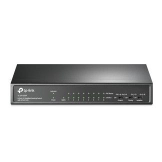 SWITCH TP-LINK FAST ETHERNET TL-SF1009P 9 PUERTOS 10-100MBPS 1.8 GBIT-S 2.000 ENTRADAS - NO ADMINISTRABLE