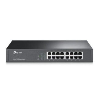 SWITCH TP-LINK FAST ETHERNET TL-SF1016DS 16 PUERTOS 10-100MBPS 3.2GBIT-S 8000 ENTRADAS ? NO ADMINISTRABLE