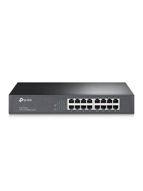 SWITCH TP-LINK FAST ETHERNET TL-SF1016DS 16 PUERTOS 10-100MBPS 3.2GBIT-S 8000 ENTRADAS ? NO ADMINISTRABLE