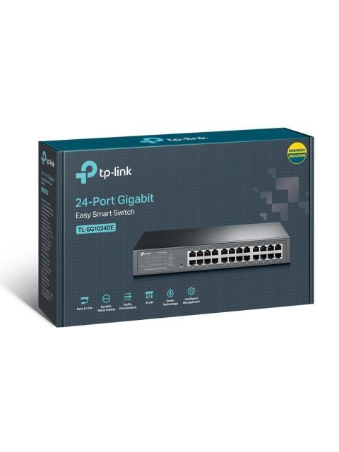 SWITCH TP-LINK GIGABIT ETHERNET EASY SMART 24 PUERTOS 10-100-1000MBPS 8000 ENTRADAS 48 GBIT-S - ADMINISTRABLE - Image 4