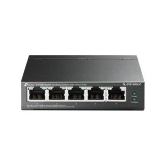 SWITCH TP-LINK GIGABIT ETHERNET TL-SG1005LP 5 PUERTOS 10-100-1000 (4X POE+) 10GBIT-S 2000 ENTRADAS - NO ADMINISTRABLE