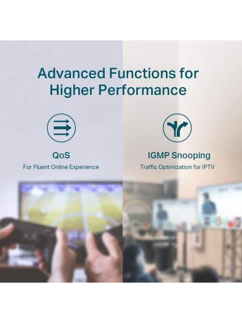 SWITCH TP-LINK GIGABIT ETHERNET TL-SG1005P 5 PUERTOS 10-100-1000 (4X POE) 10GBIT-S 2000 ENTRADAS - NO ADMINISTRABLE - Image 8