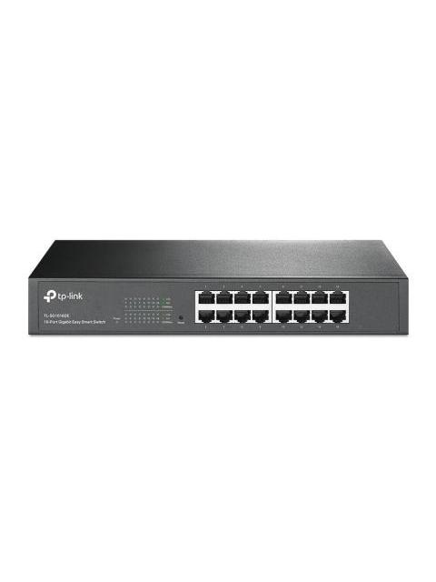 SWITCH TP-LINK GIGABIT ETHERNET TL-SG1016DE 16 PUERTOS 10-100-1000MBPS 32 GBIT-S 8000 ENTRADAS - ADMINISTRABLE