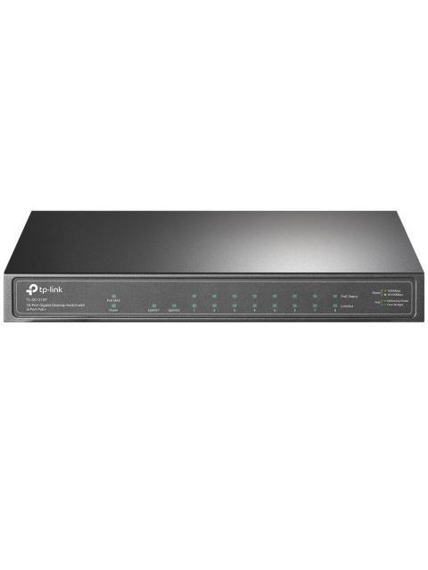 SWITCH TP-LINK GIGABIT ETHERNET TL-SG1210P 9 PUERTOS 10-100-1000MBPS (8X POE+) + 1 PUERTO SFP 20 GBIT-S 4000 ENTRADAS - NO ADMINISTRABLE