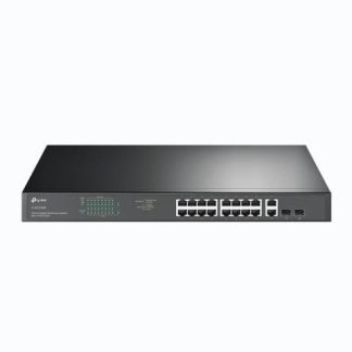 SWITCH TP-LINK GIGABIT ETHERNET TL-SG2218 16 PUERTOS POE+ 10-100-1000MBPS + 2 PUERTOS SFP 36 GBIT-S 8000 ENTRADAS - NO ADMINISTRABLE