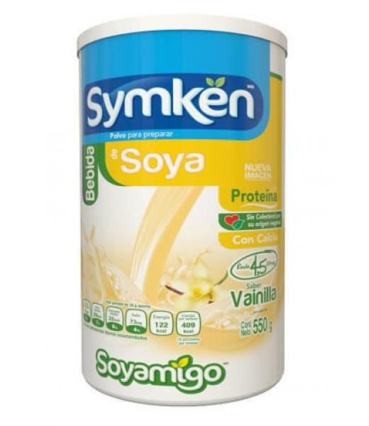 SYMKEN POLVO PARA PREPARAR BEBIDA DE SOYA BOTE SABOR VAINILLA 550 SOYAMIGO