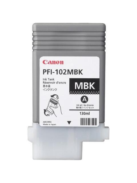 TANQUE DE TINTA CANON PFI-102 NEGRO MATE 130ML
