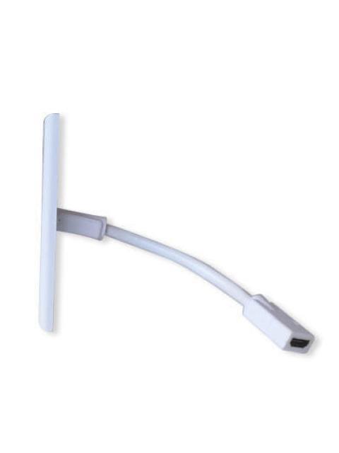 TAPA FACEPLATE DE 1 PANEL CON JACK HDMI C-CABLE HEMBRA (PIGTAIL) UNIVERSAL STANDARD BLANCO BROBOTIX 073307 - Image 3