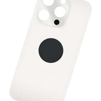TAPA TRASERA PARA IPHONE 15 PRO A2848 A3101 A3104 A3102 TITANIO BLANCO LISA