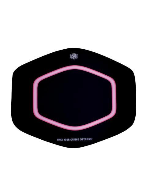 TAPETE GAMER COOLER MASTER FM510 HALO 14 X 11CM GROSOR 3MM NEGRO-ROSA