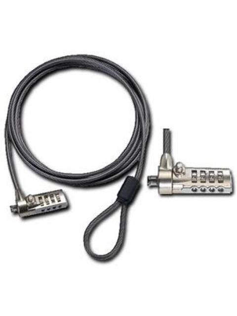 TARGUS CANDADO DE COMBINACION PARA LAPTOP ASP61LA 1.5 METROS NEGRO