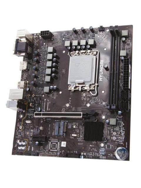 TARJETA MADRE HYUNDAI H610A PRO MICRO-ATX LGA 1700 INTEL H610 64GB DDR4 HDMI-DP PARA INTEL