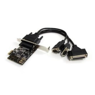 TARJETA PCIE 2 PUERTOS SERIAL 1 PARALELO RS232 STARTECH PEX2S1P553B