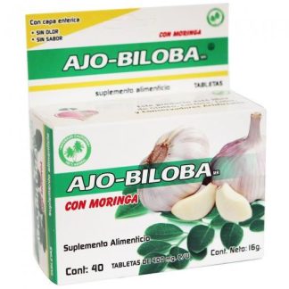 TBS. AJO-BILOBA C 40 CON MORINGA NATURALES CALIFORNIA