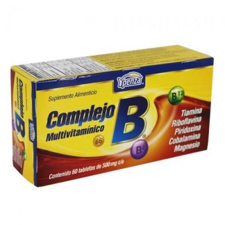 TBS. COMPLEJO B C 60 500 MG MULTIVITAMINICO TIAMINARIBOFLAVINAPIR SOLO PARA DIABETICOS