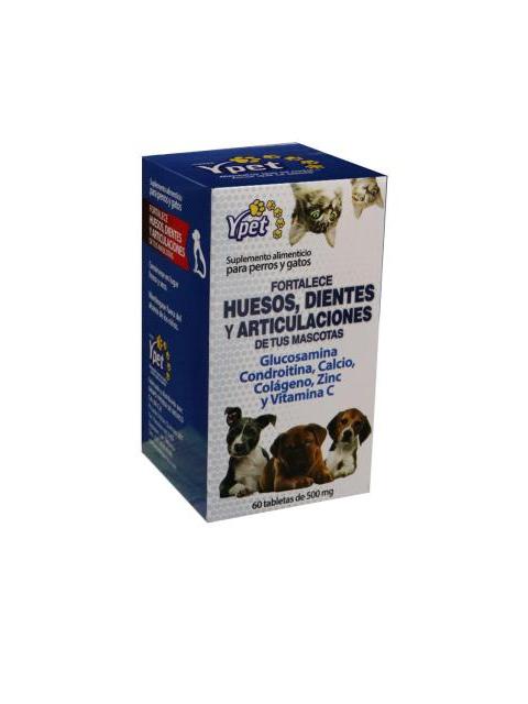 TBS. FORTALECE HUESOS DIENTES Y ARTICULACIONES SABOR POLLO C 60 5 YPET PARA PERROS Y GATOS