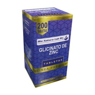 TBS. GLICINATO DE ZINC C 200 GUMMA CORPORATION