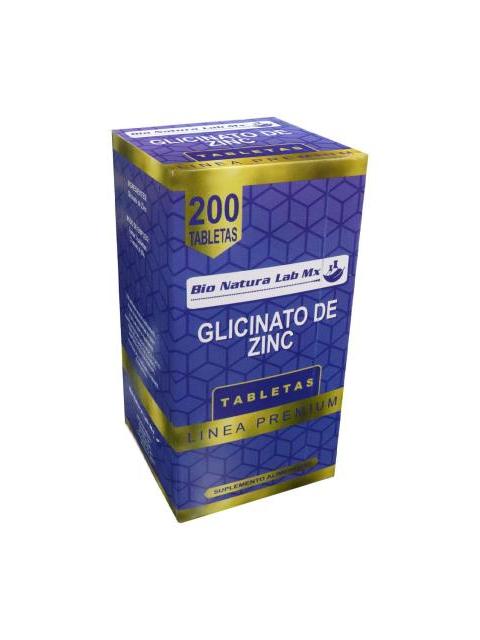 TBS. GLICINATO DE ZINC C 200 GUMMA CORPORATION