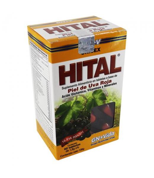TBS. HITAL C 60 PIEL DE UVA ROJA GN+VIDA