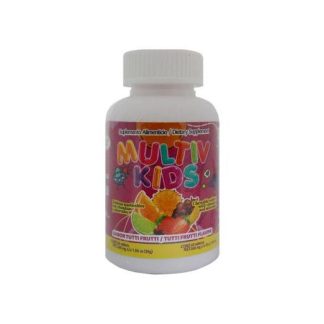TBS. MULTIV KIDS MASTICABLES SABOR TUTIFRUTI CON VITAMINAS Y MINE MIEL SALUD Y VIDA