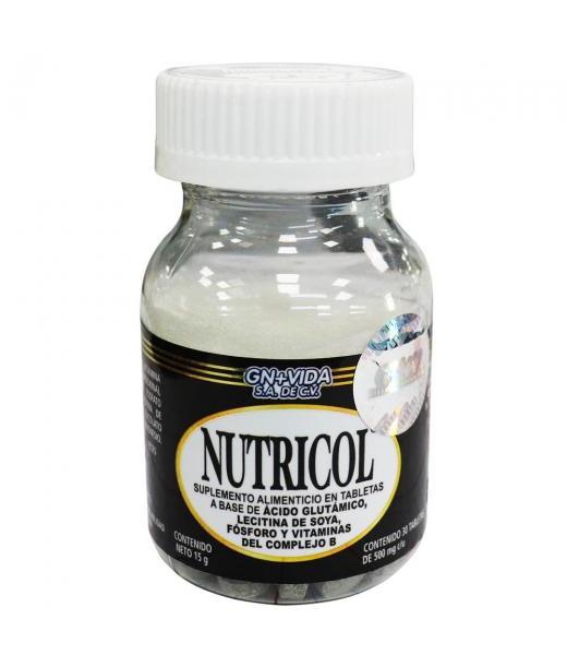 TBS. NUTRICOL C 30 FRASCO MINI A BASE DE ACIDO GLUTAMICOLECITINA GN+VIDA
