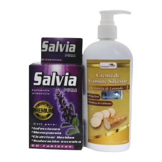 TBS. SALVIA PURA C 60 + CREMA DE CAMOTE SILVESTRE GRATIS GUMMA CORPORATION