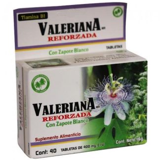 TBS. VALERIANA REFORZADA C ZAPOTE BLANCO C 40 NATURALES CALIFORNIA
