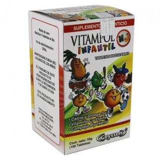 TBS. VITAMPOL INFANTIL NJ C 1001CALCIO Y OMEGA 3 Y 6VIT C Y LISIN GEYSSON