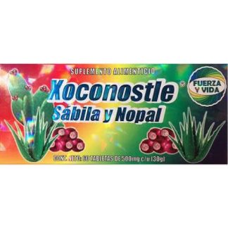 TBS. XOCONOSTLE SABILA Y NOPAL C 60 DE 600 MG NUTRY SALUD