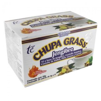 TE CHUPA GRASS C 30 SOB. 3G JENGIBRE CENTELLA ASIATICA CASTAño dE IN GN+VIDA