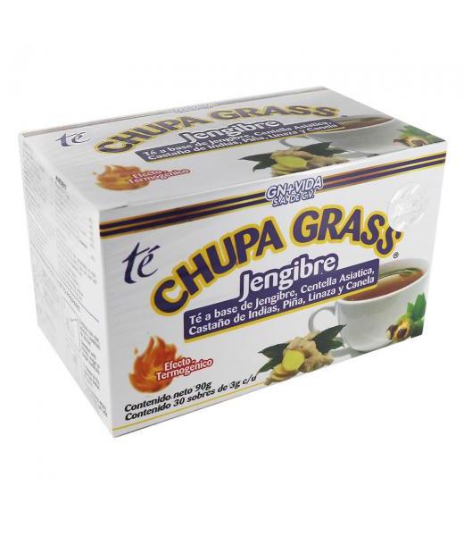 TE CHUPA GRASS C 30 SOB. 3G JENGIBRE CENTELLA ASIATICA CASTAño dE IN GN+VIDA